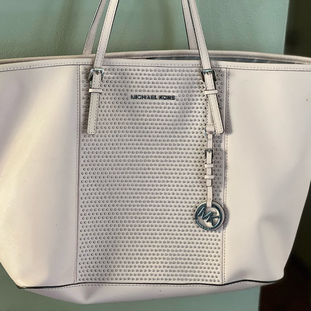Michael kors large studded tote
